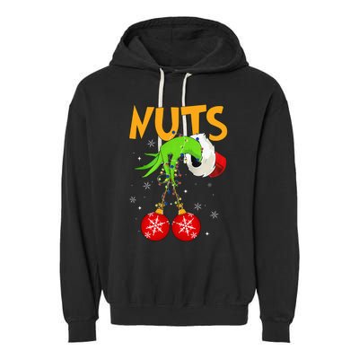 Chest Nuts Matching Chestnuts Christmas Snow Couples Garment-Dyed Fleece Hoodie