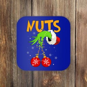 Chest Nuts Matching Chestnuts Christmas Snow Couples Coaster