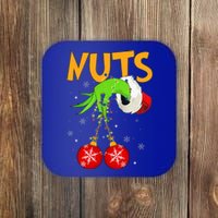 Chest Nuts Matching Chestnuts Christmas Snow Couples Coaster