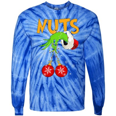 Chest Nuts Matching Chestnuts Christmas Snow Couples Tie-Dye Long Sleeve Shirt