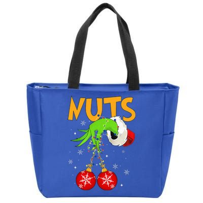 Chest Nuts Matching Chestnuts Christmas Snow Couples Zip Tote Bag