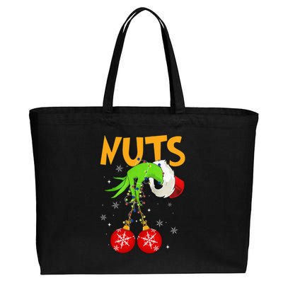 Chest Nuts Matching Chestnuts Christmas Snow Couples Cotton Canvas Jumbo Tote