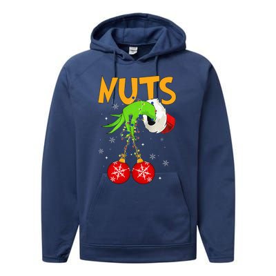 Chest Nuts Matching Chestnuts Christmas Snow Couples Performance Fleece Hoodie