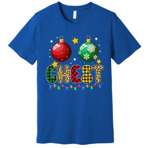 Chest Nuts Matching Chestnuts Funny Christmas Couples Chest Gift Premium T-Shirt