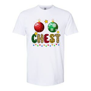 Chest Nuts Matching Chestnuts Funny Christmas Couples Chest Gift Softstyle CVC T-Shirt