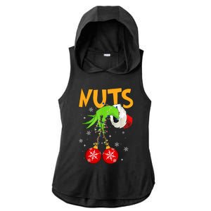 Chest Nuts Matching Chestnuts Christmas Snow Couples Ladies PosiCharge Tri-Blend Wicking Draft Hoodie Tank