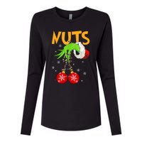 Chest Nuts Matching Chestnuts Christmas Snow Couples Womens Cotton Relaxed Long Sleeve T-Shirt