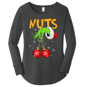 Chest Nuts Matching Chestnuts Christmas Snow Couples Women's Perfect Tri Tunic Long Sleeve Shirt