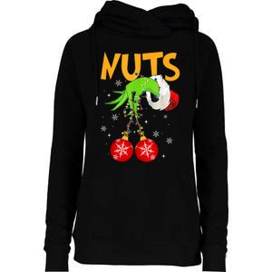 Chest Nuts Matching Chestnuts Christmas Snow Couples Womens Funnel Neck Pullover Hood