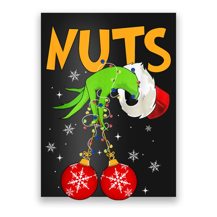 Chest Nuts Matching Chestnuts Christmas Snow Couples Poster