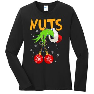 Chest Nuts Matching Chestnuts Christmas Snow Couples Ladies Long Sleeve Shirt