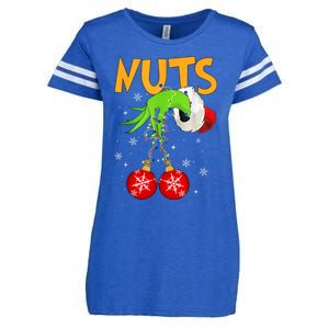 Chest Nuts Matching Chestnuts Christmas Snow Couples Enza Ladies Jersey Football T-Shirt