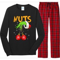 Chest Nuts Matching Chestnuts Christmas Snow Couples Long Sleeve Pajama Set