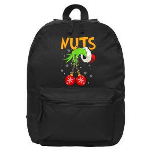 Chest Nuts Matching Chestnuts Christmas Snow Couples 16 in Basic Backpack