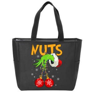 Chest Nuts Matching Chestnuts Christmas Snow Couples Zip Tote Bag