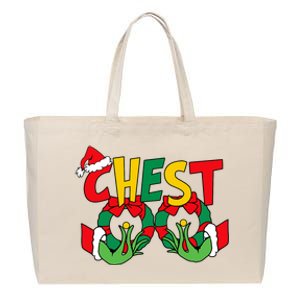 Chest Nuts Matching Chestnuts Funny Christmas Couples Nuts Cotton Canvas Jumbo Tote