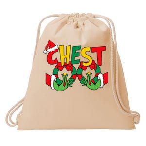 Chest Nuts Matching Chestnuts Funny Christmas Couples Nuts Drawstring Bag