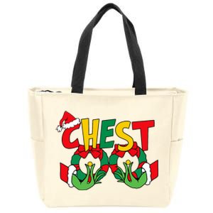 Chest Nuts Matching Chestnuts Funny Christmas Couples Nuts Zip Tote Bag