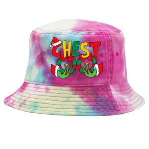 Chest Nuts Matching Chestnuts Funny Christmas Couples Nuts Tie-Dyed Bucket Hat