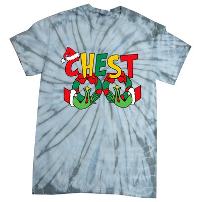 Chest Nuts Matching Chestnuts Funny Christmas Couples Nuts Tie-Dye T-Shirt