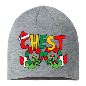 Chest Nuts Matching Chestnuts Funny Christmas Couples Nuts Sustainable Beanie