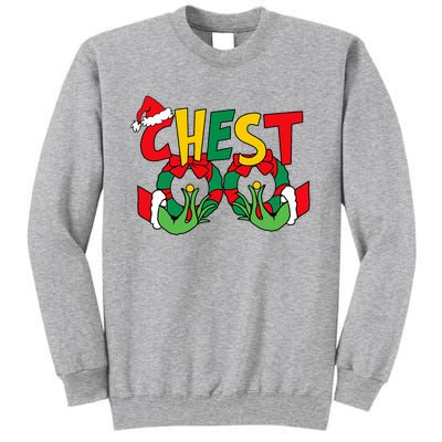 Chest Nuts Matching Chestnuts Funny Christmas Couples Nuts Tall Sweatshirt