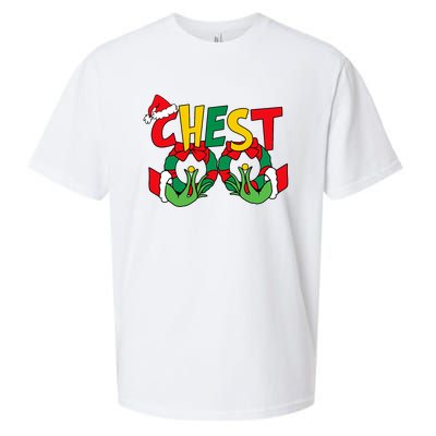 Chest Nuts Matching Chestnuts Funny Christmas Couples Nuts Sueded Cloud Jersey T-Shirt