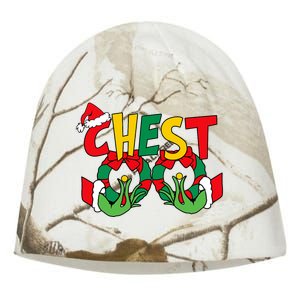 Chest Nuts Matching Chestnuts Funny Christmas Couples Nuts Kati - Camo Knit Beanie