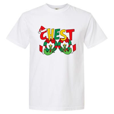 Chest Nuts Matching Chestnuts Funny Christmas Couples Nuts Garment-Dyed Heavyweight T-Shirt