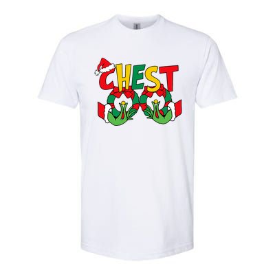 Chest Nuts Matching Chestnuts Funny Christmas Couples Nuts Softstyle CVC T-Shirt