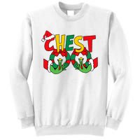 Chest Nuts Matching Chestnuts Funny Christmas Couples Nuts Sweatshirt