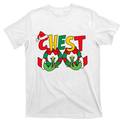 Chest Nuts Matching Chestnuts Funny Christmas Couples Nuts T-Shirt