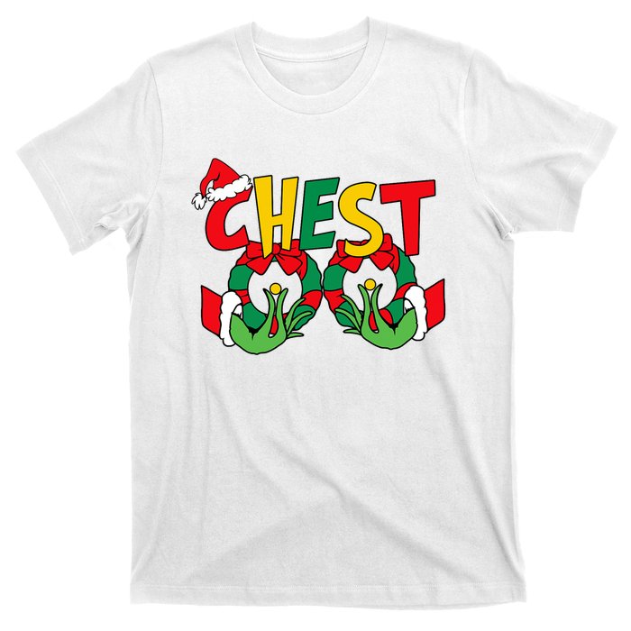 Chest Nuts Matching Chestnuts Funny Christmas Couples Nuts T-Shirt