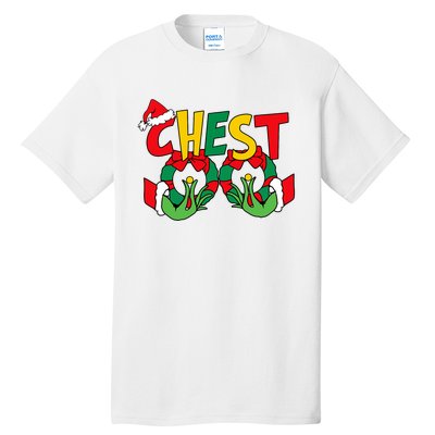 Chest Nuts Matching Chestnuts Funny Christmas Couples Nuts Tall T-Shirt