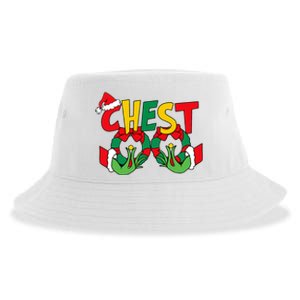 Chest Nuts Matching Chestnuts Funny Christmas Couples Nuts Sustainable Bucket Hat