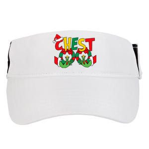 Chest Nuts Matching Chestnuts Funny Christmas Couples Nuts Adult Drive Performance Visor