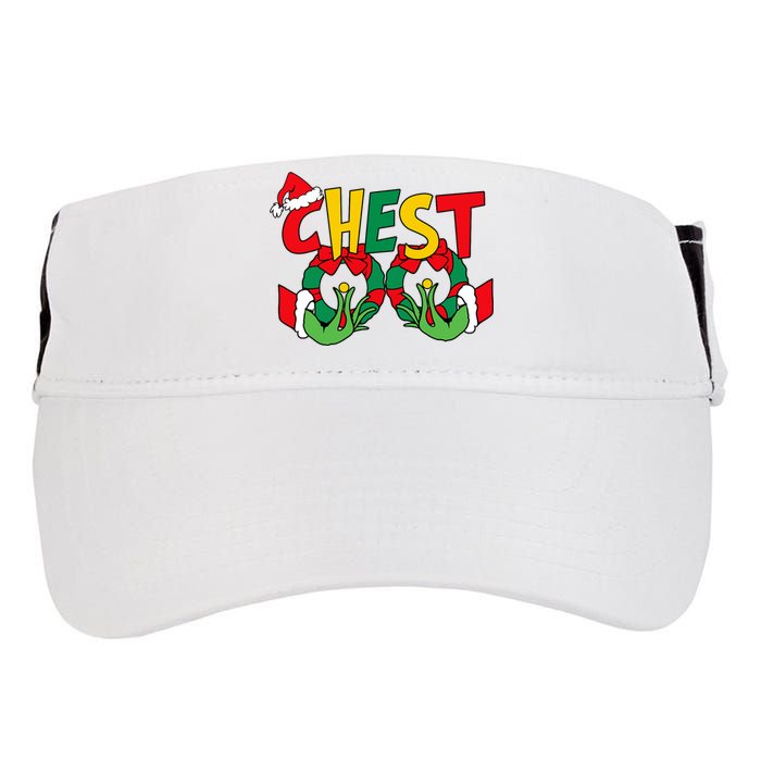 Chest Nuts Matching Chestnuts Funny Christmas Couples Nuts Adult Drive Performance Visor