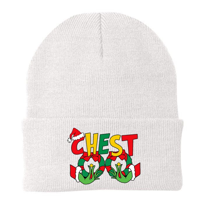 Chest Nuts Matching Chestnuts Funny Christmas Couples Nuts Knit Cap Winter Beanie