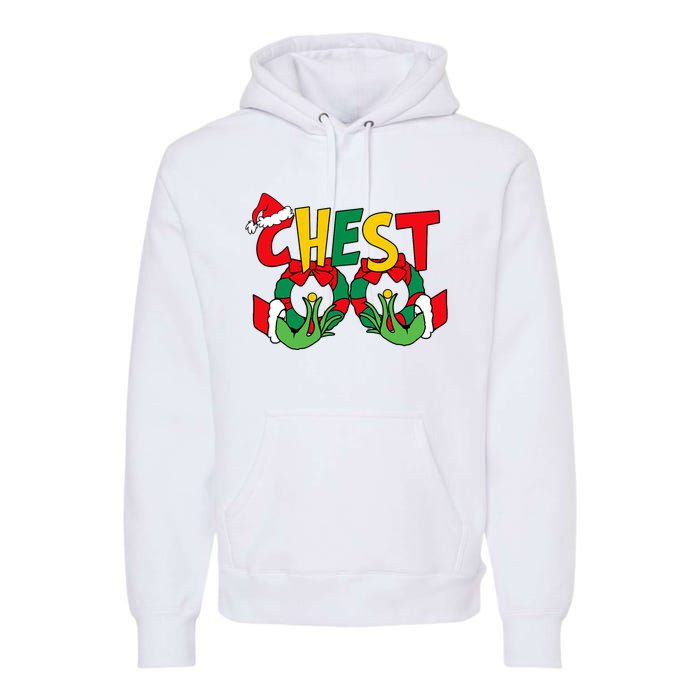 Chest Nuts Matching Chestnuts Funny Christmas Couples Nuts Premium Hoodie