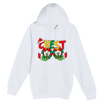 Chest Nuts Matching Chestnuts Funny Christmas Couples Nuts Premium Pullover Hoodie