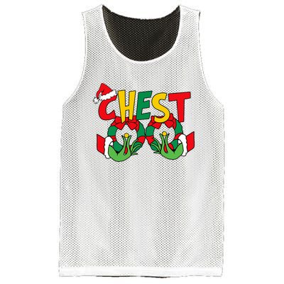 Chest Nuts Matching Chestnuts Funny Christmas Couples Nuts Mesh Reversible Basketball Jersey Tank