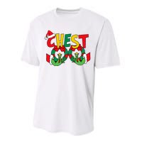 Chest Nuts Matching Chestnuts Funny Christmas Couples Nuts Performance Sprint T-Shirt