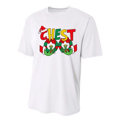 Chest Nuts Matching Chestnuts Funny Christmas Couples Nuts Performance Sprint T-Shirt