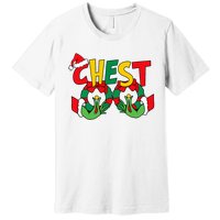 Chest Nuts Matching Chestnuts Funny Christmas Couples Nuts Premium T-Shirt