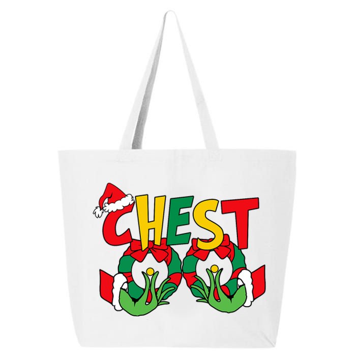 Chest Nuts Matching Chestnuts Funny Christmas Couples Nuts 25L Jumbo Tote