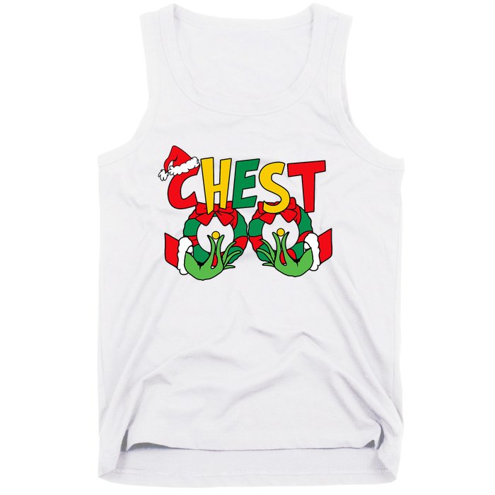 Chest Nuts Matching Chestnuts Funny Christmas Couples Nuts Tank Top