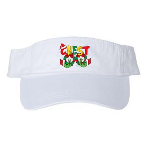 Chest Nuts Matching Chestnuts Funny Christmas Couples Nuts Valucap Bio-Washed Visor