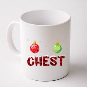 Chest Nuts Matching Chestnuts Funny Christmas Couples Chest Coffee Mug