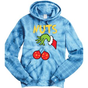 Chest Nuts Matching Chestnuts Funny Christmas Couples Nuts Tie Dye Hoodie