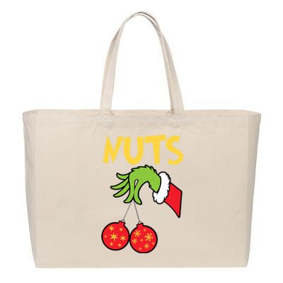 Chest Nuts Matching Chestnuts Funny Christmas Couples Nuts Cotton Canvas Jumbo Tote